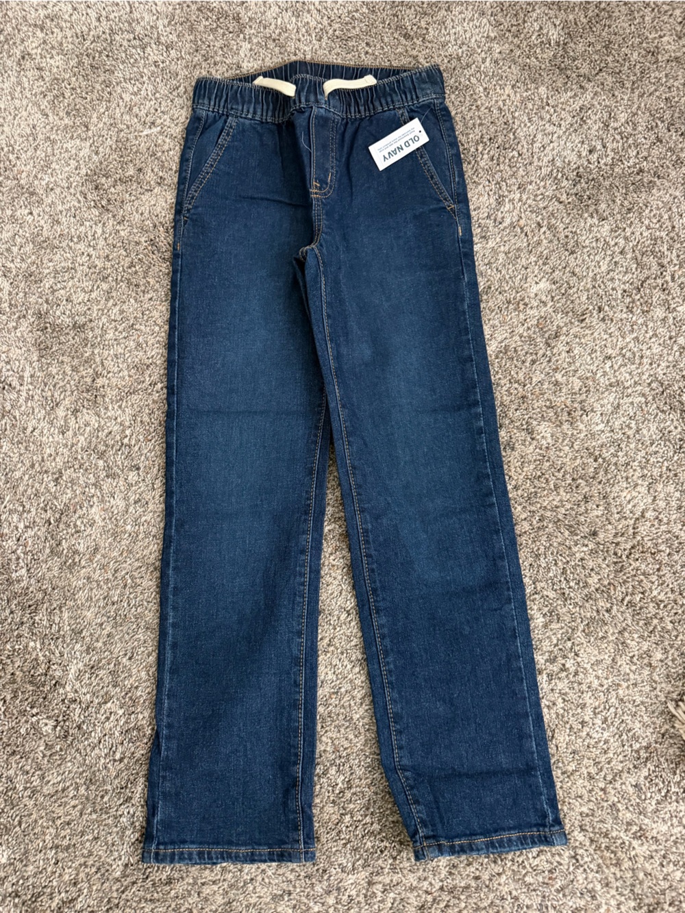 Old Navy Dark Blue Kids Pull-On Denim Jeans